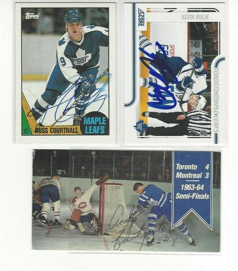 1987-88 Topps #62 Russ Courtnall Signed Hockey Card Toronto Maple Leafs 