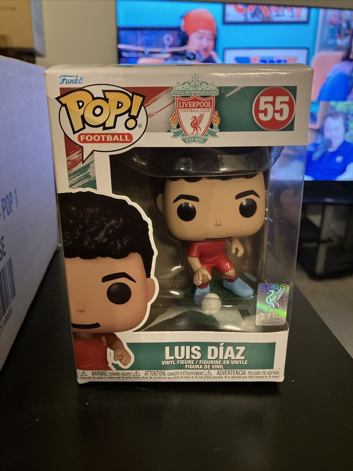 Luis Diaz (Liverpool Football Club) (Soccer) Funko Pop Box Damage