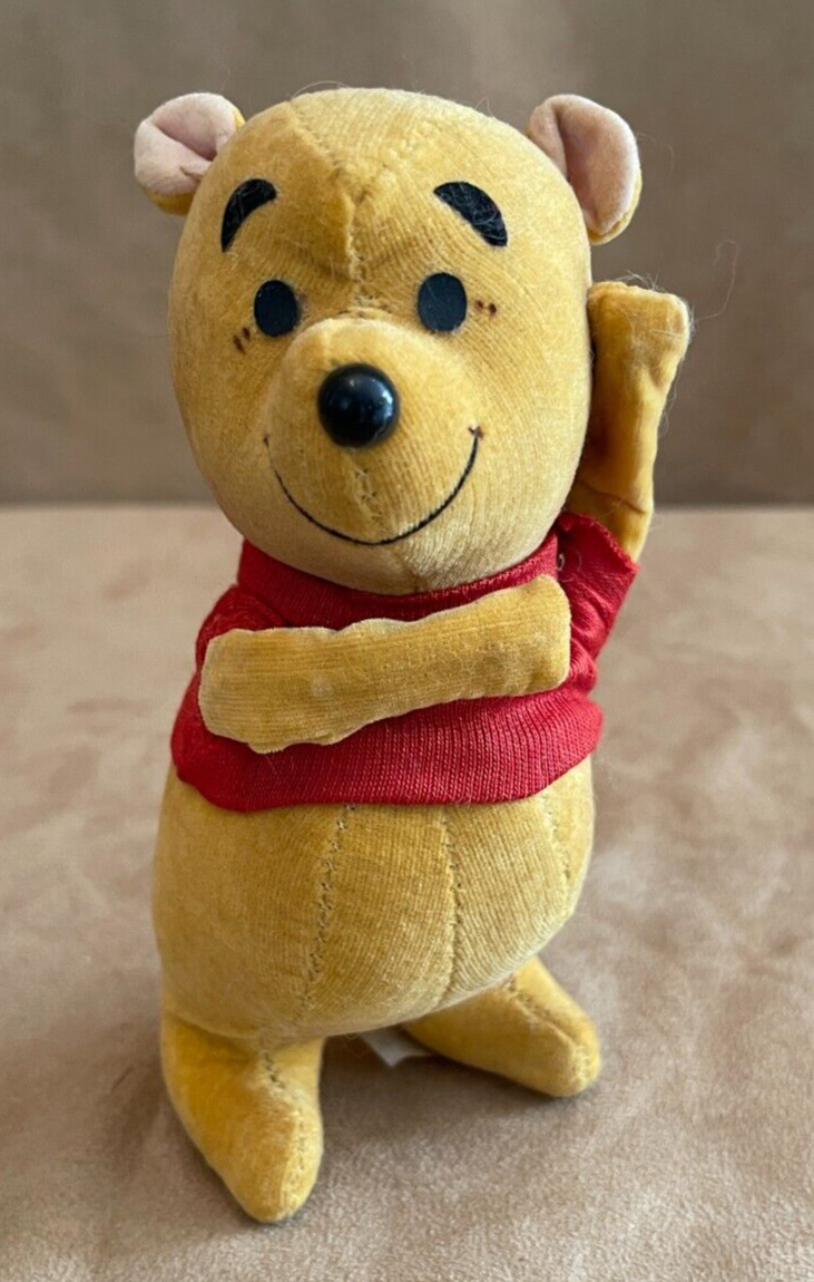 1960\'s Disney Sears Gund Winnie the Pooh Saw Dust Filled Fabric WDP Plush Doll