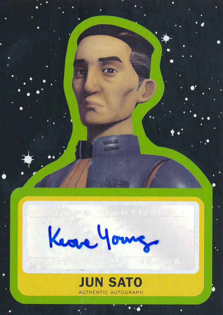Topps Star Wars Journey Last Jedi Keone Young as Jun Sato Autograph 