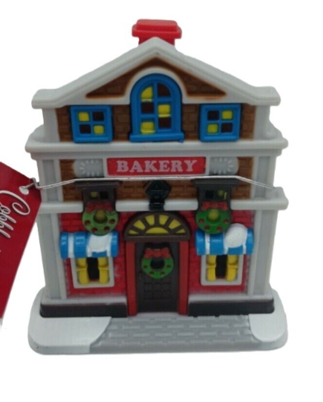 Cobblestone Corners Bakery Christmas village upc 639277624031