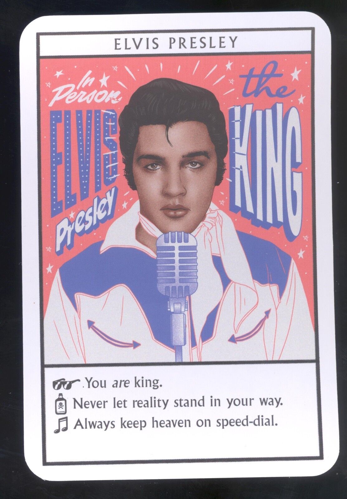 Elvis Presley Music Pop Rock Tarot Trading Card 2019