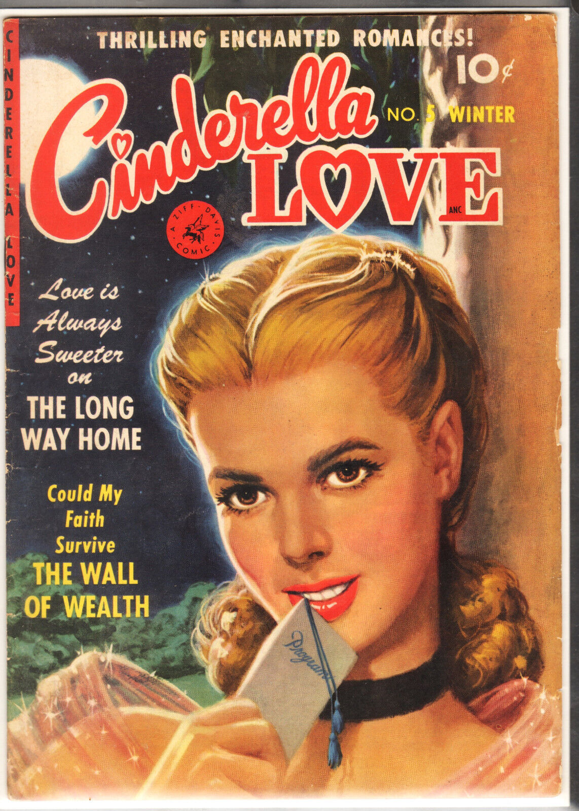 Cinderella Love 5 VG+ 4.5 Beautiful Painted Cover. Rare (1951)