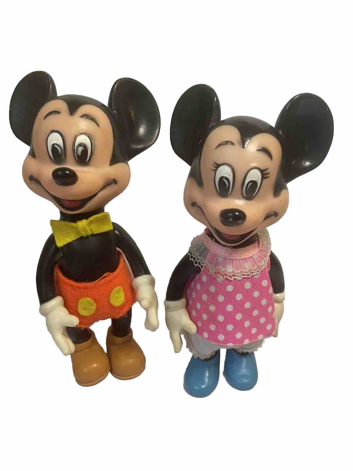 1960s Walt Disney productions Mickey And Minnie Mouse Squeakers, Works, Glows