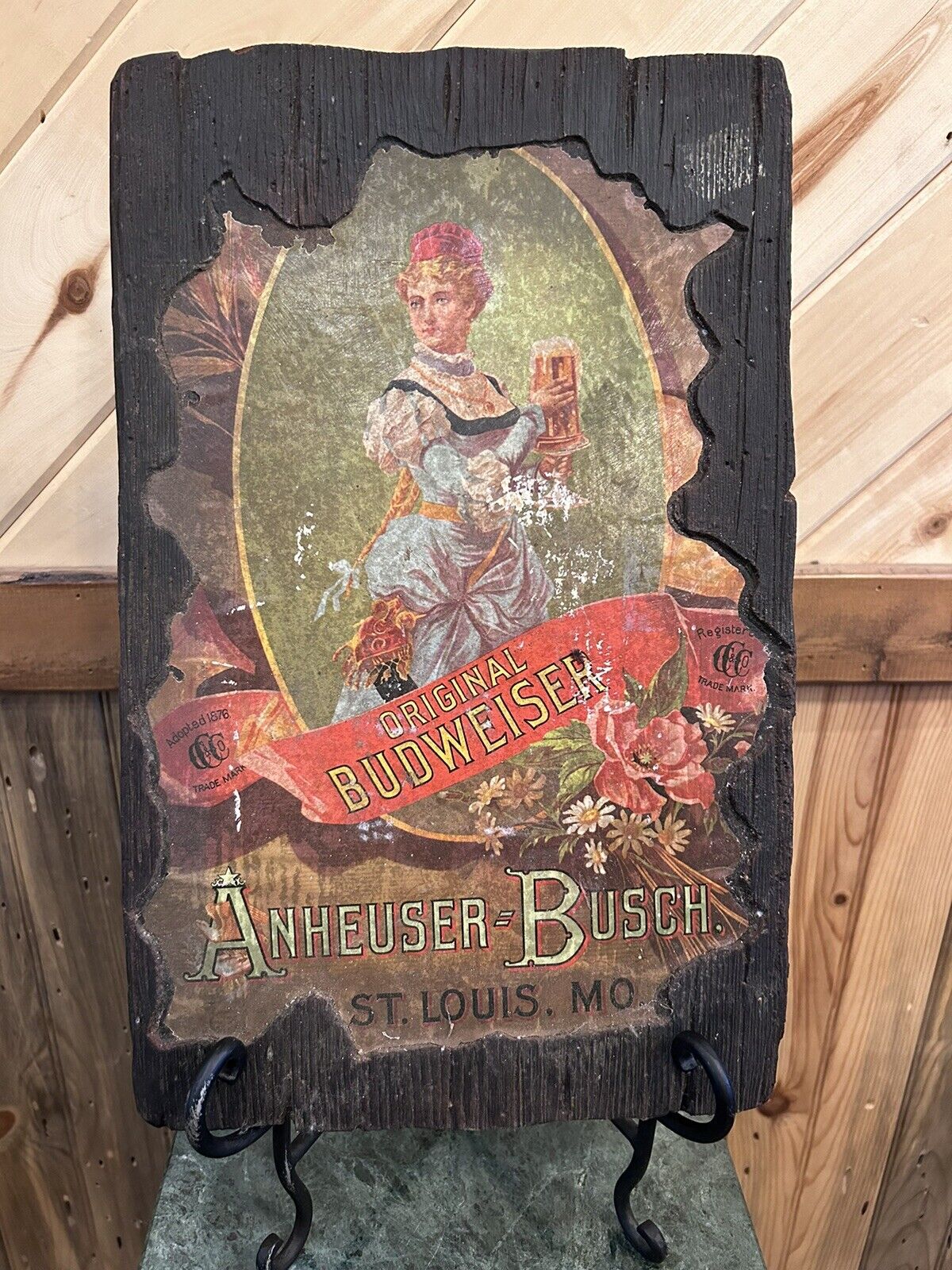 Vintage Anheuser Busch Original Budweiser Wall Hanging