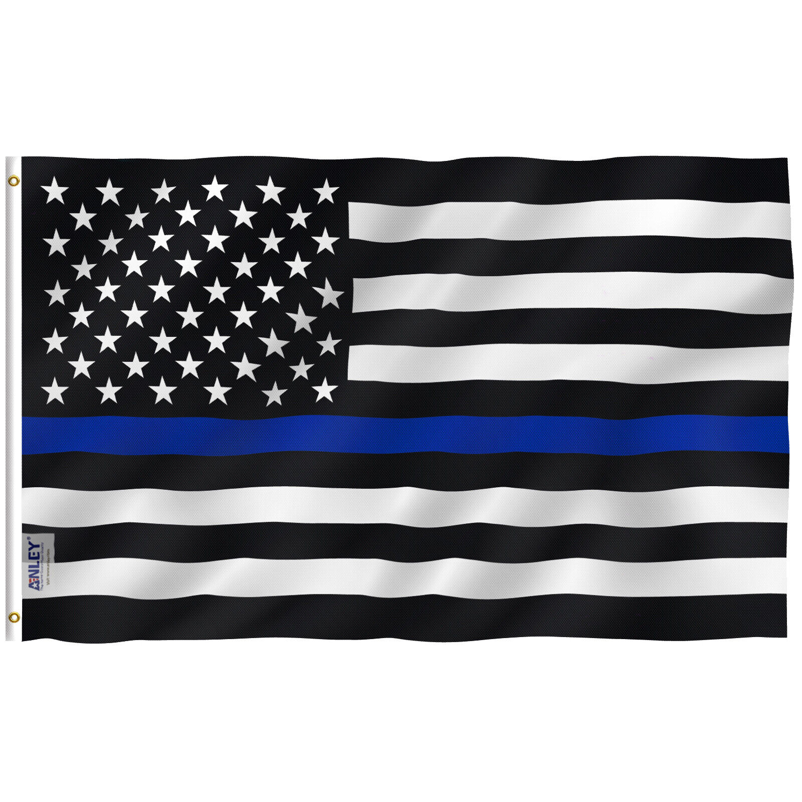 Anley Fly Breeze 3x5 Ft Thin Blue Line USA Flag Law Enforcement Officers Flags