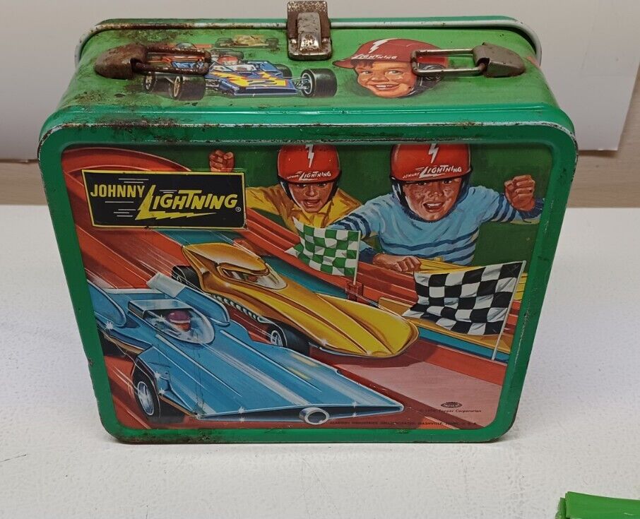 1970 Topper Toy\'s Johnny Lightning Metal  Aladdin Lunch Box