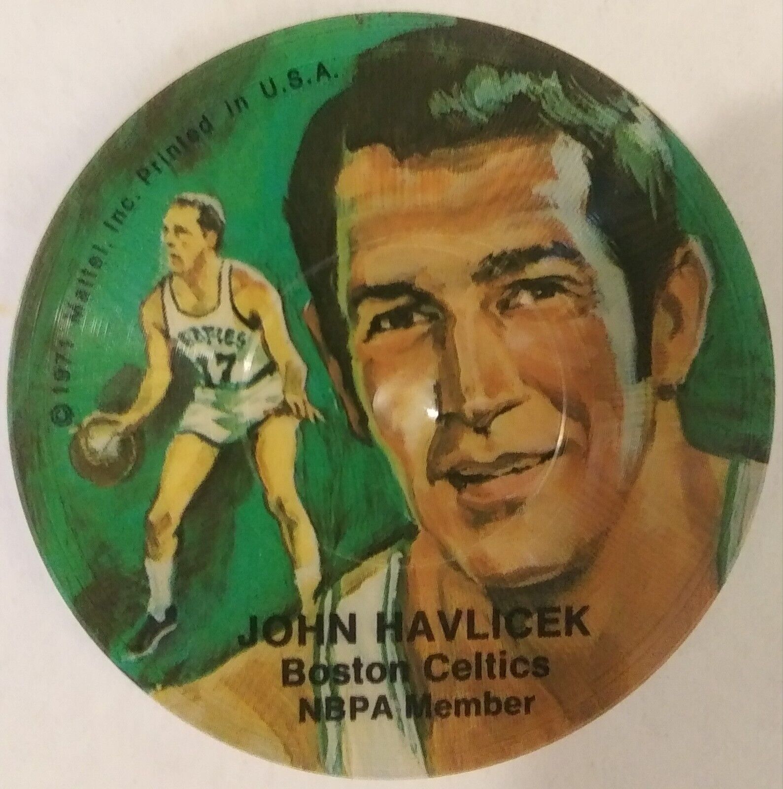 1971 Mattel Instant Replay JOHN HAVLICEK Double-Sided Mini Record - UNPLAYED