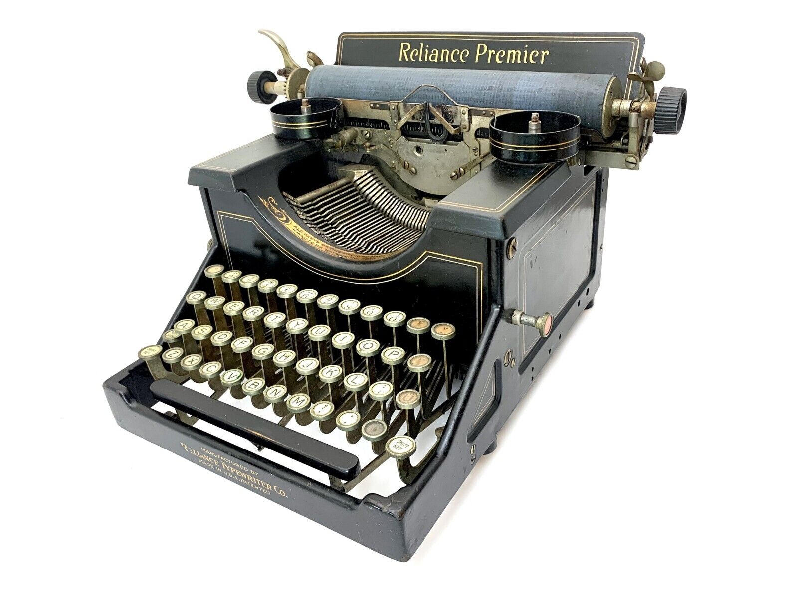Rare ca.1915 Reliance Premier Typewriter Antique Vtg Schreibmaschine