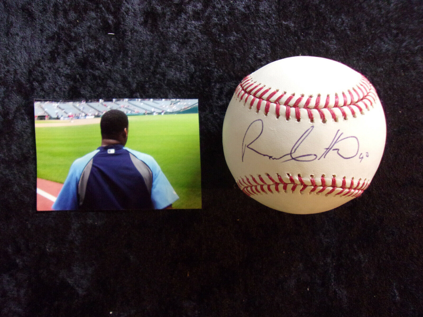 Roberto Hernandez Tampa Rays Autographed Signed Rawlings OMLB Bud Selig Baseball