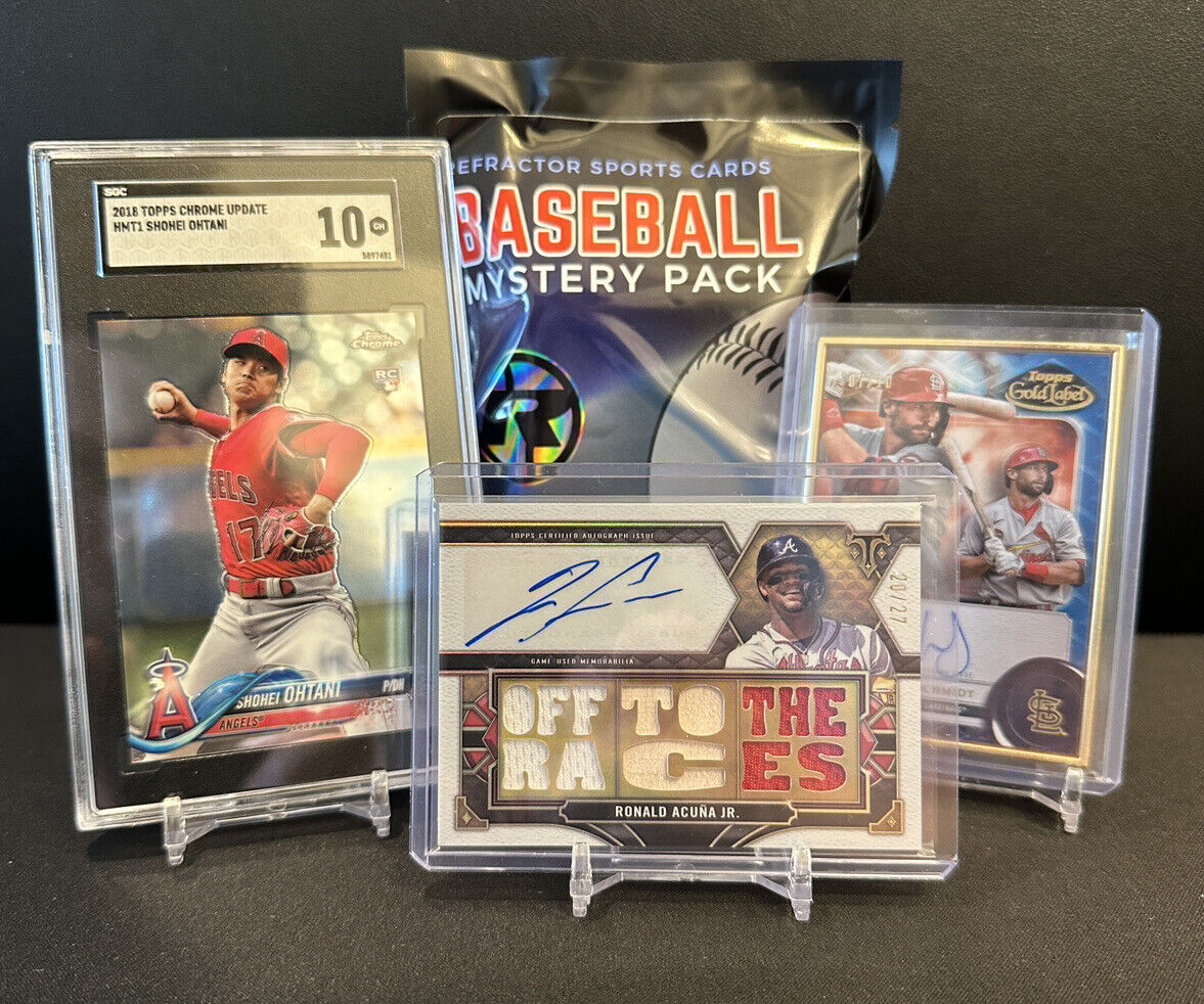 MLB Baseball Hot Pack 20 Card🔥 1 GRADED CARD/ AUTO  14 RCs 5 Parallel 🔥