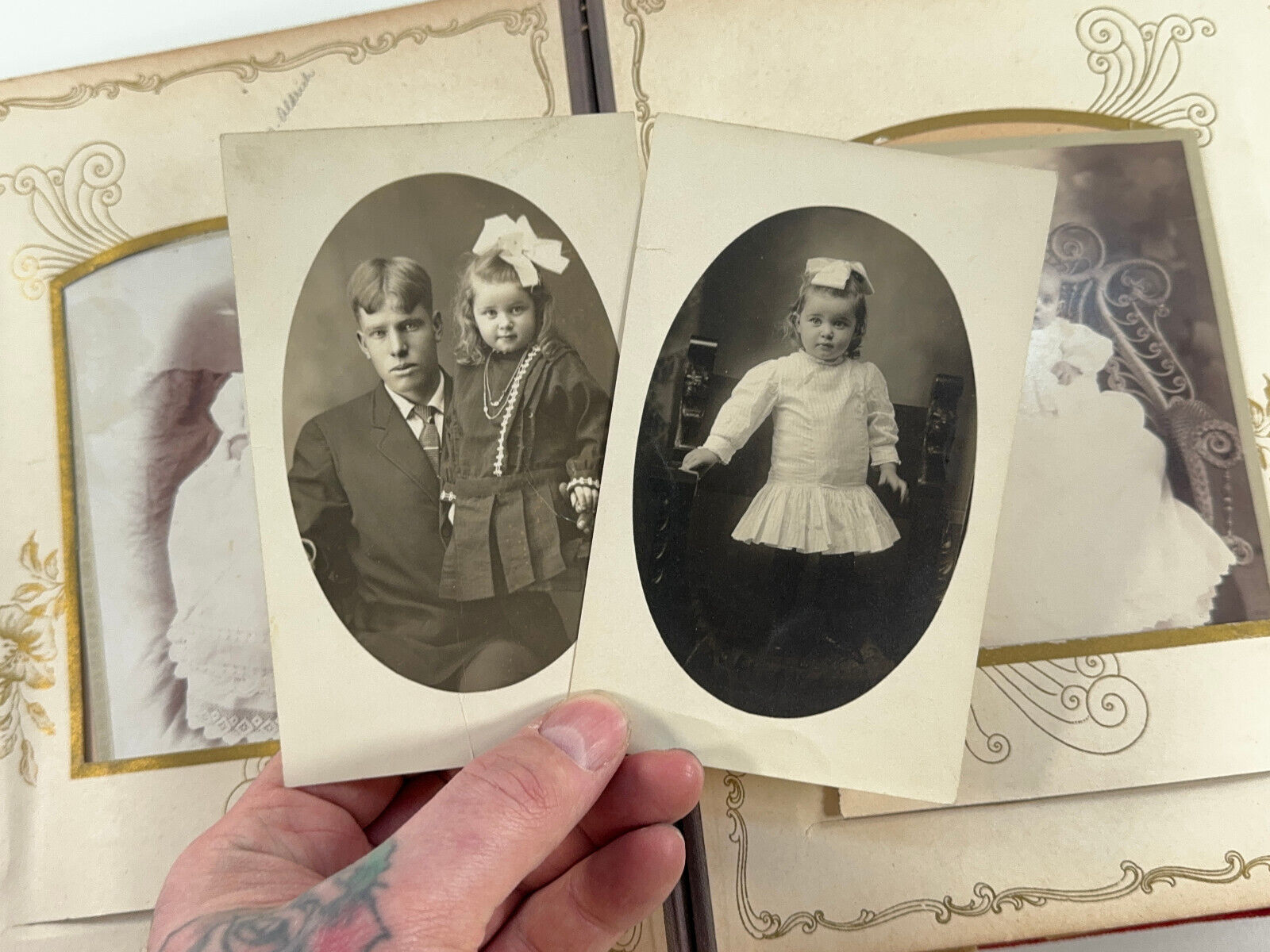 Antique 1912 Photo Album (**) Aldrich Family Independence Iowa LETTERS