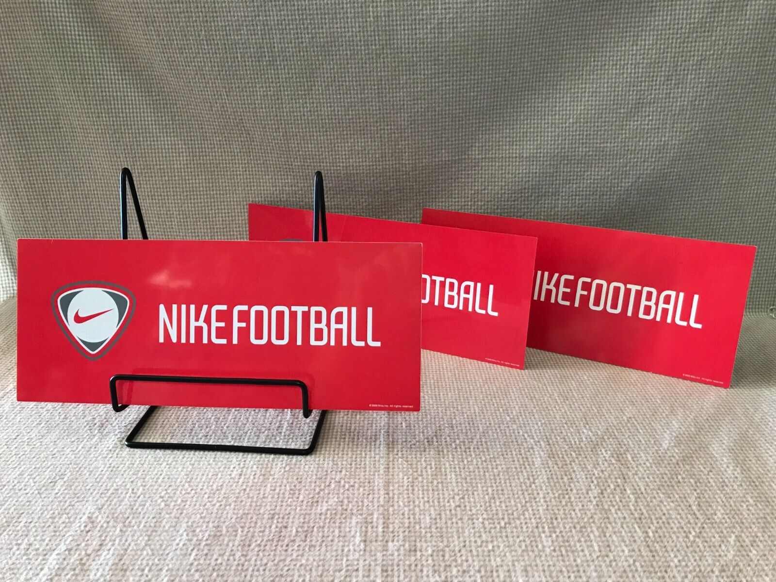 2008　NIKE FOOTBALL .STORE DISPLAY  PANEL 3SHEETS red FROM JAPAN SPORTS SHOP