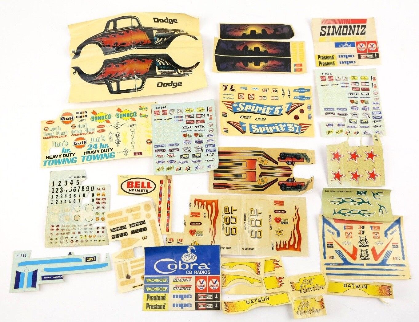 Vintage Model Car Decals / Slot Car Decals 1950’s 60’s 70\'s Large Lot Amt Mpc