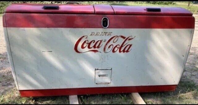Vintage COCA-COLA COKE CHEST COOLER Machine MAN CAVE Westinghouse Model WH-221
