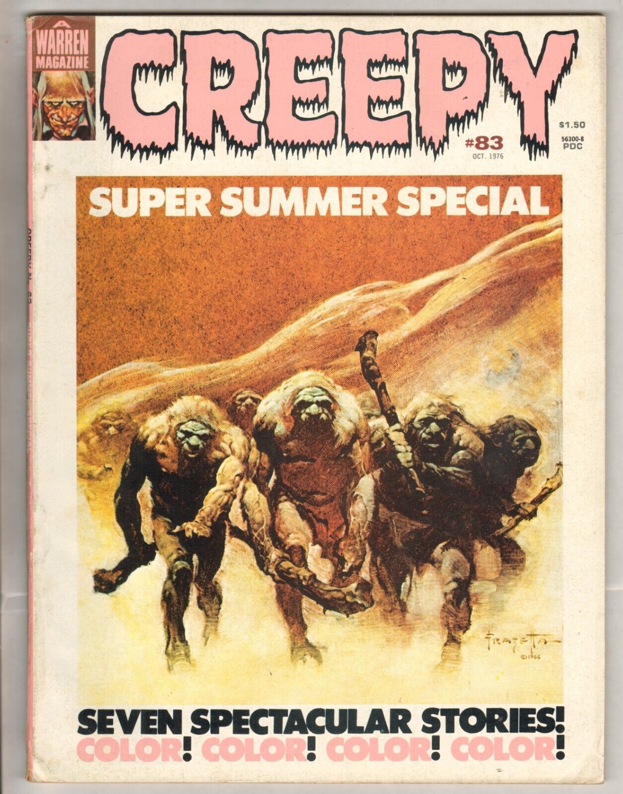 Creepy #83 (VG/FN) (1976, Warren) [b] Frank Frazetta Cover