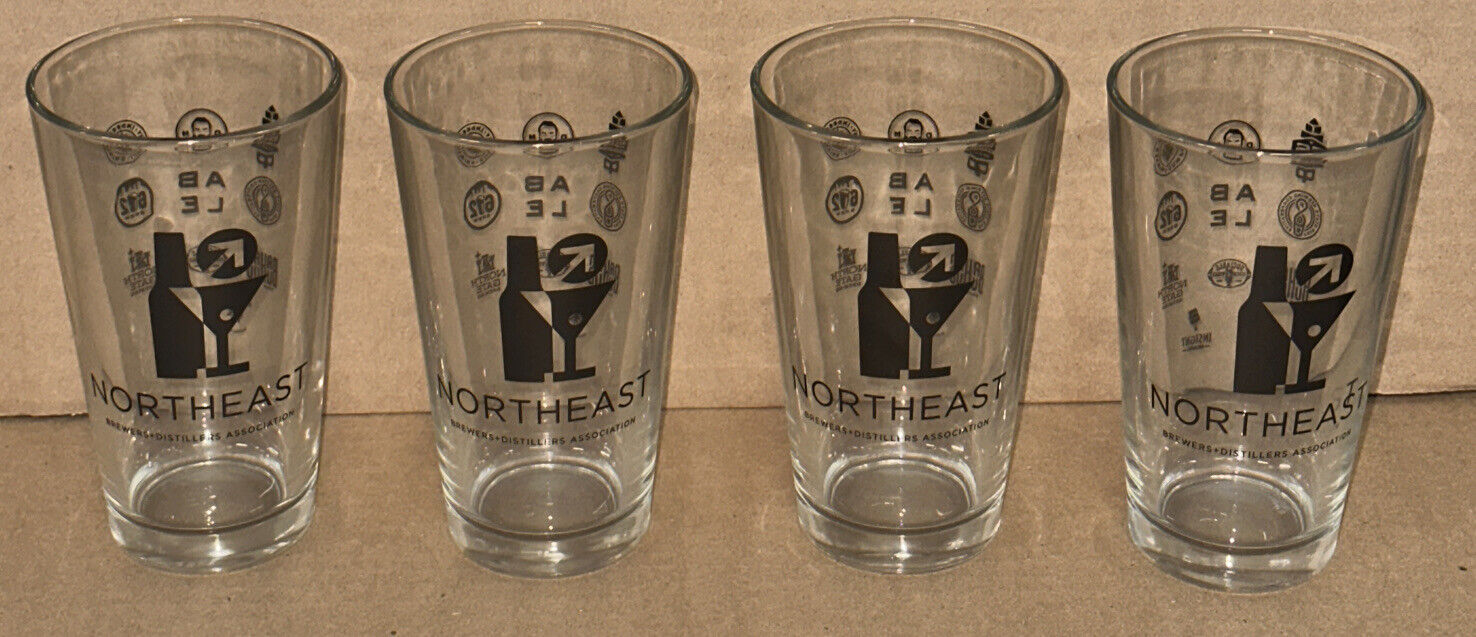 Northeast Minneapolis Brewers Distillers Pint Beer Glass Set x 4 Able 612 Indeed