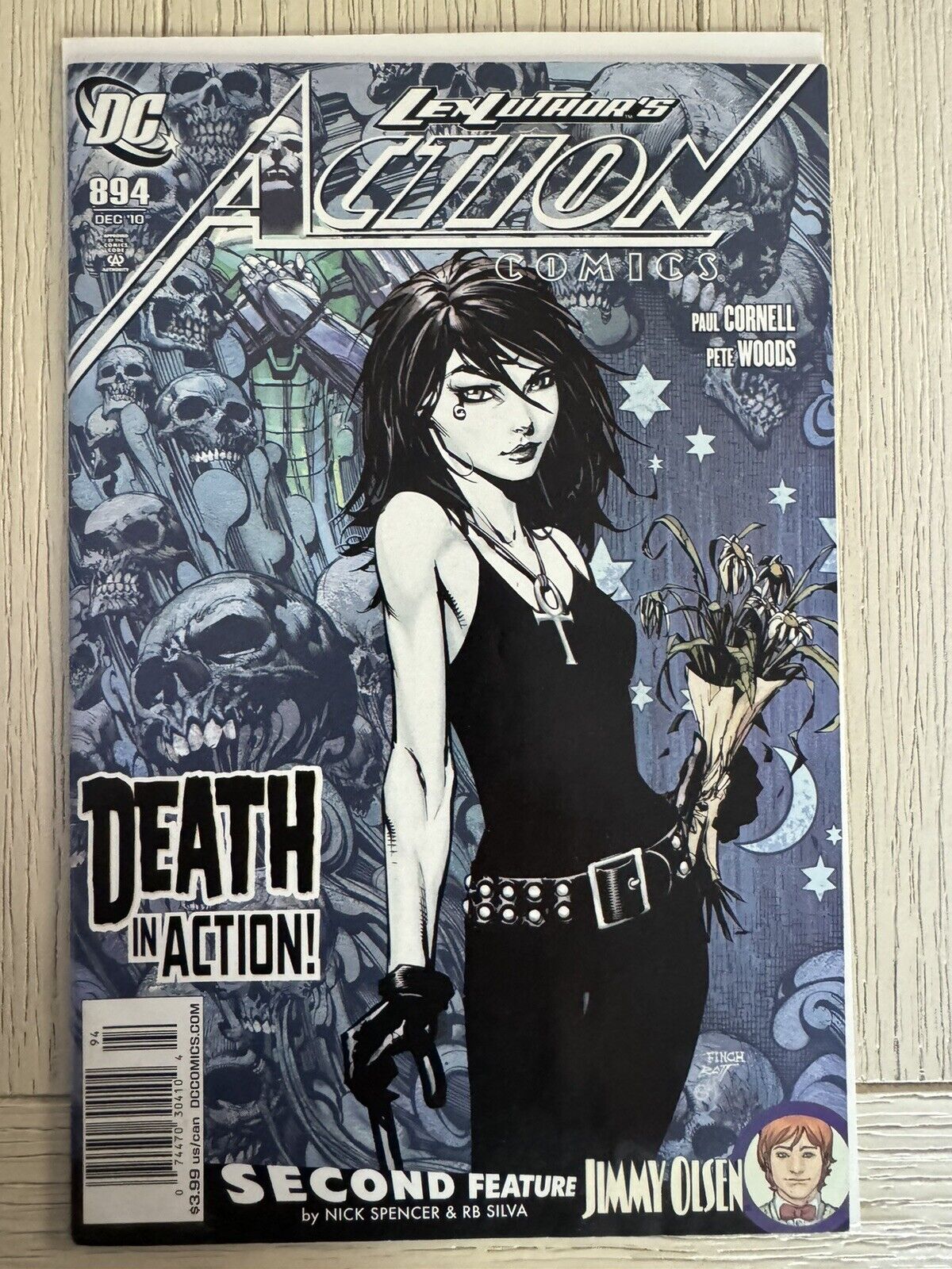 Action Comics 894 Newsstand Rare HTF 1st Death In DC Comics 2010