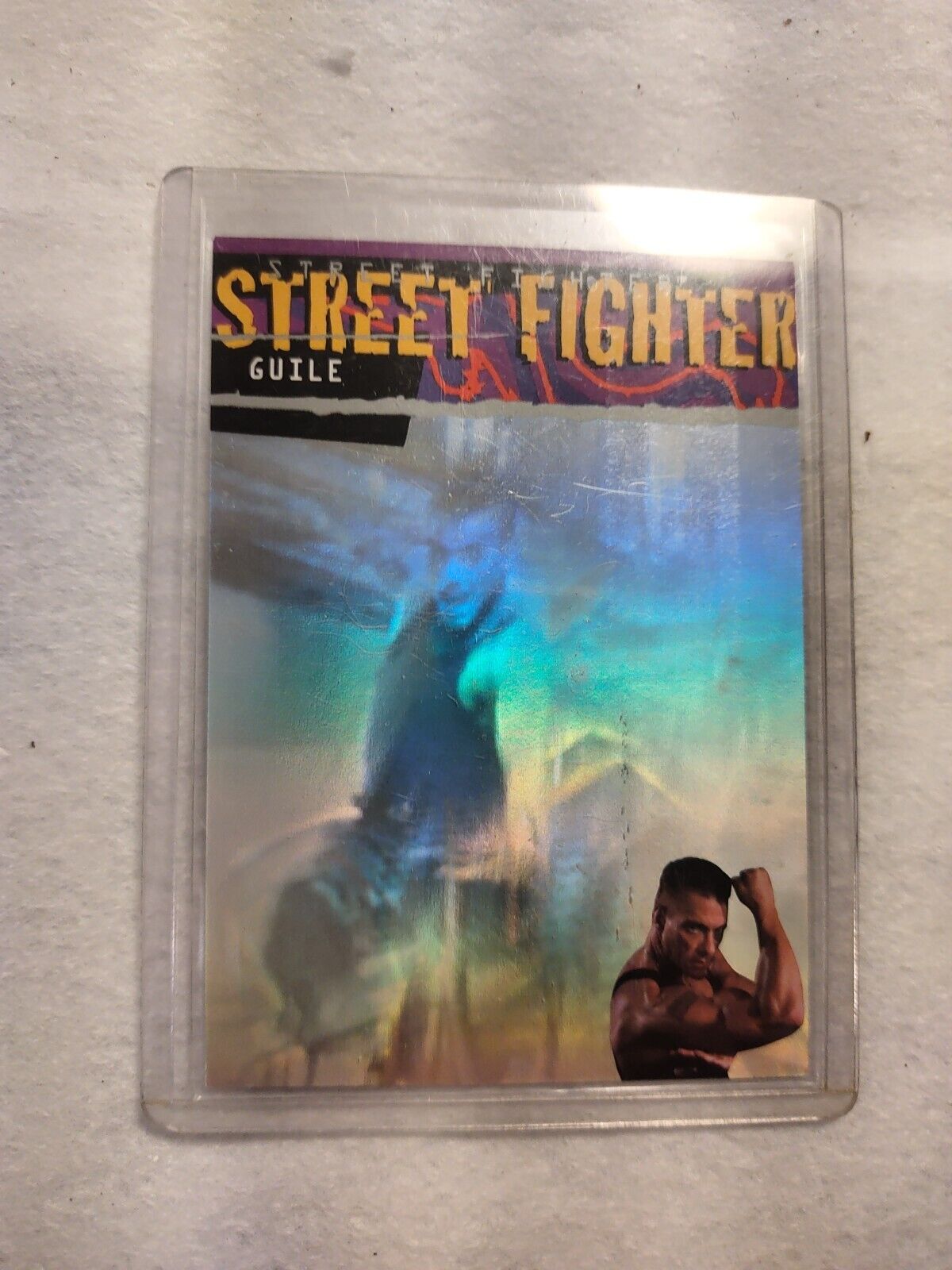 STREET FIGHTER MOVIE (Upper Deck 1994) HOLOGRAM CARD #LE1 JEAN-CLAUDE VAN DAMME