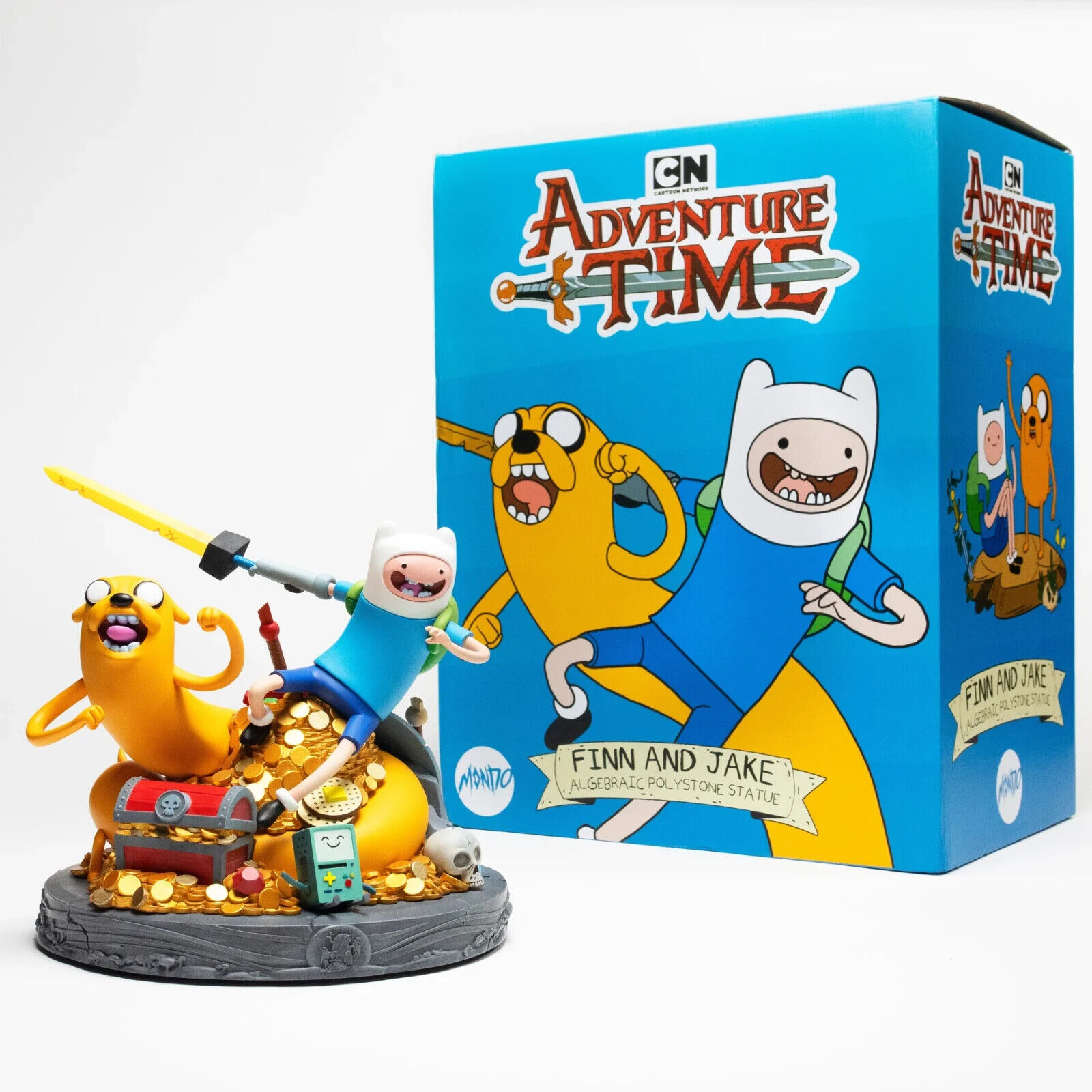 Mondo Adventure Time Jake & Finn Statue Adventure Time Exclusive Version W/ BMO