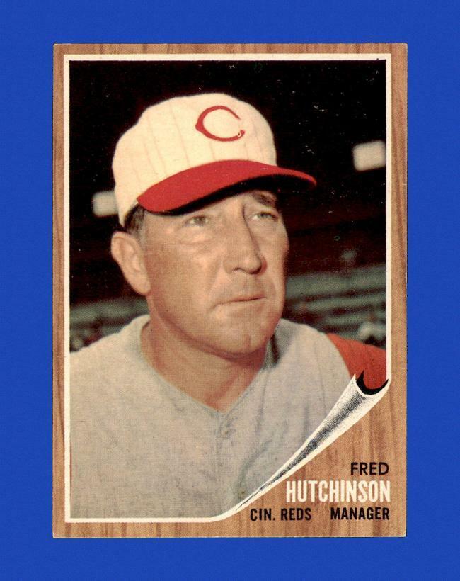 1962 Topps Set Break #172 Fred Hutchinson MGR EX-EXMINT *GMCARDS*