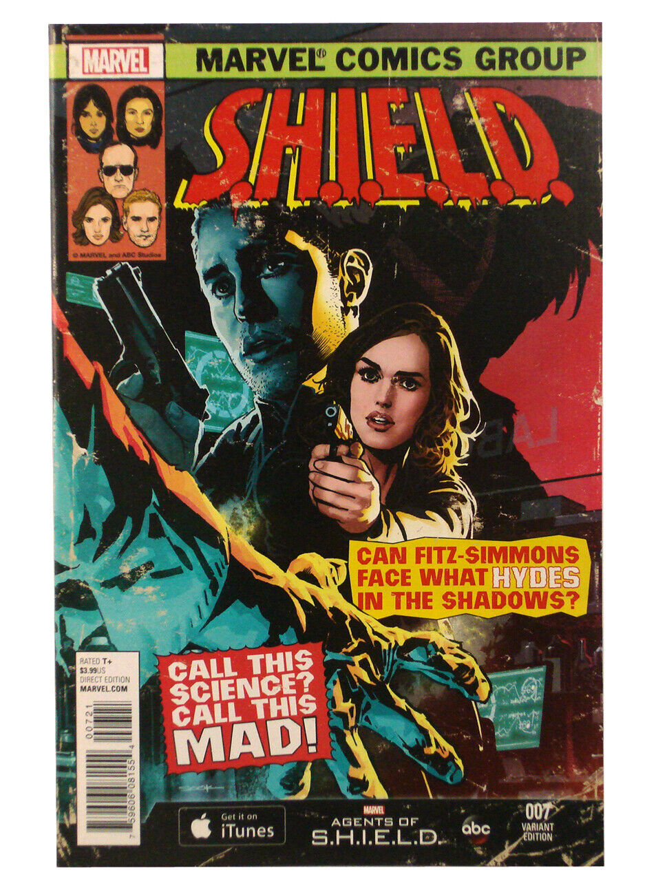 Shield #7 Variant Edition 1:15 Incentive Ryan Sook Marvel Comics 2015