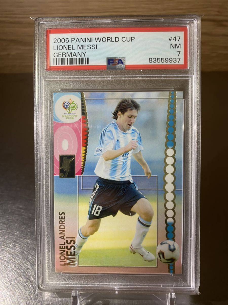 2006 PANINI WORLD CUP GERMANY 47 LIONEL MESSI     psa 7
