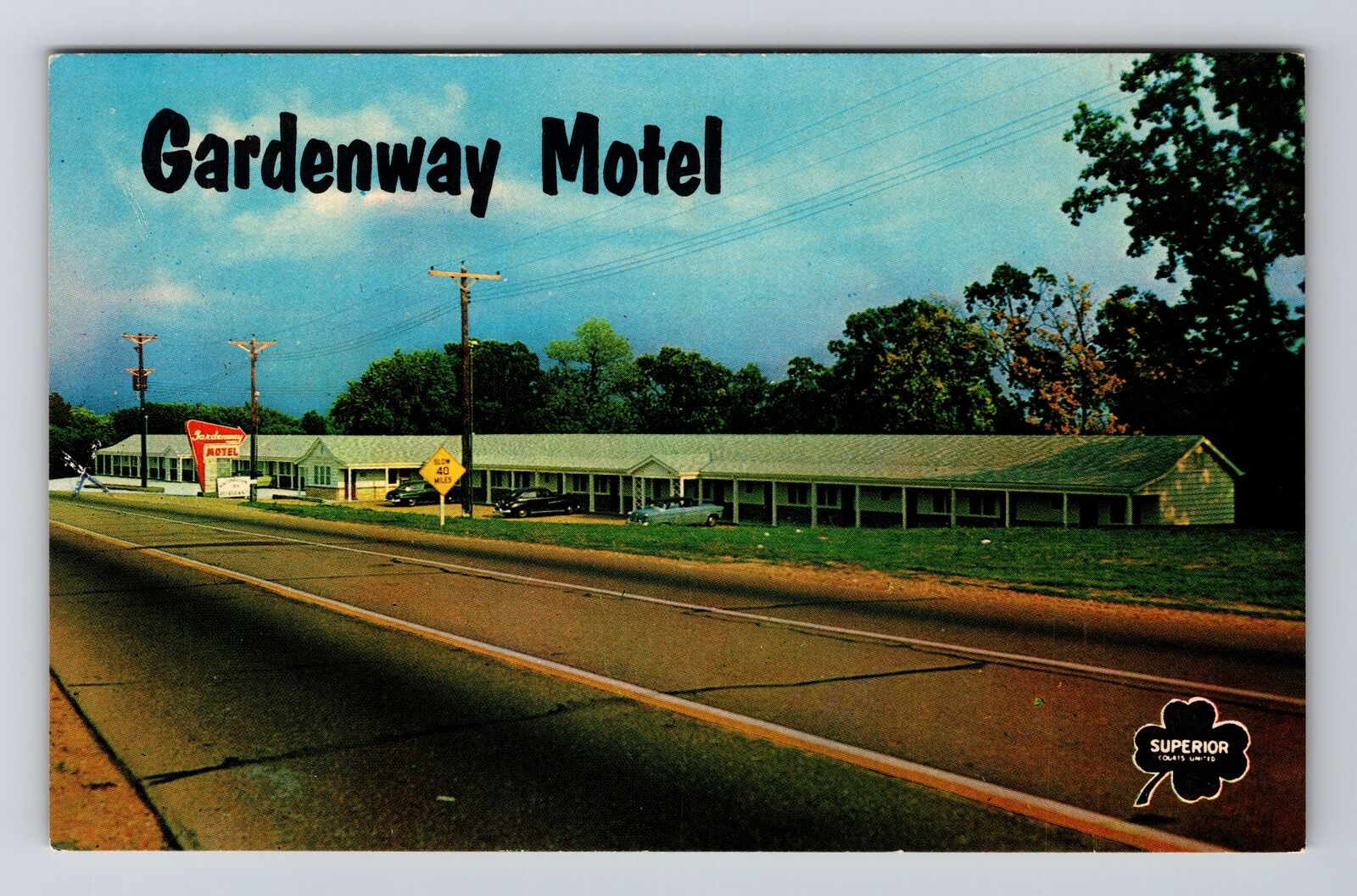 Villa Ridge Mo-Missouri, Gardenway Motel, Advert, Vintage Postcard