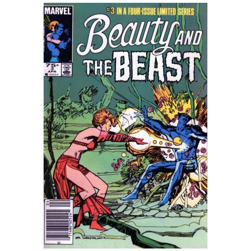 Beauty and the Beast (1985 series) #3 Newsstand in NM minus. Marvel comics [l]