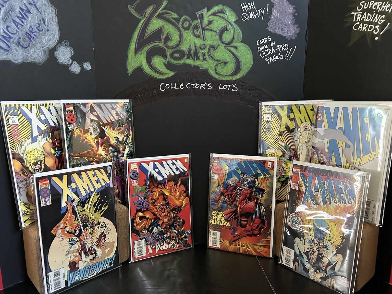 X-Men Comic Book Lot of 8 1991 Marvel Comics (36-40, 42-43, 47)