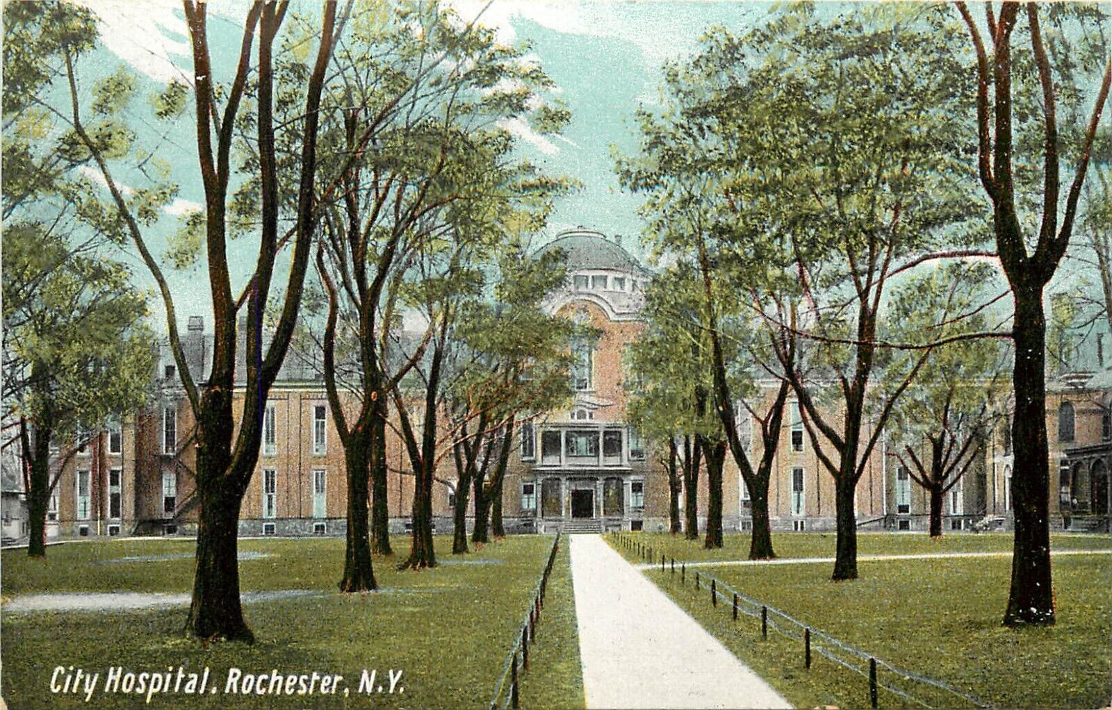 1910s Postcard C2328. Rochester NY City Hospital, Monroe County, Unposted Nice
