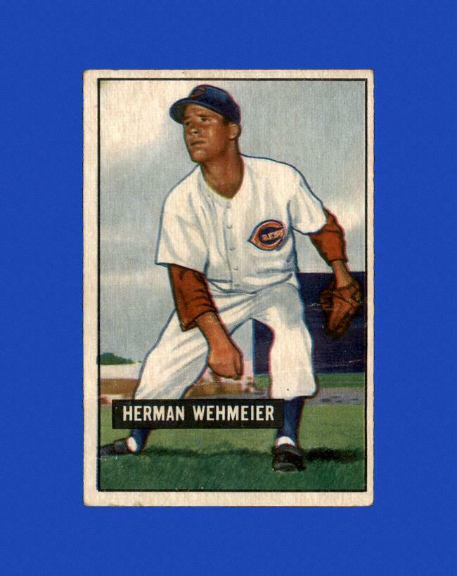 1951 Bowman Set Break #144 Herman Wehmeier LOW GRADE (crease) *GMCARDS*