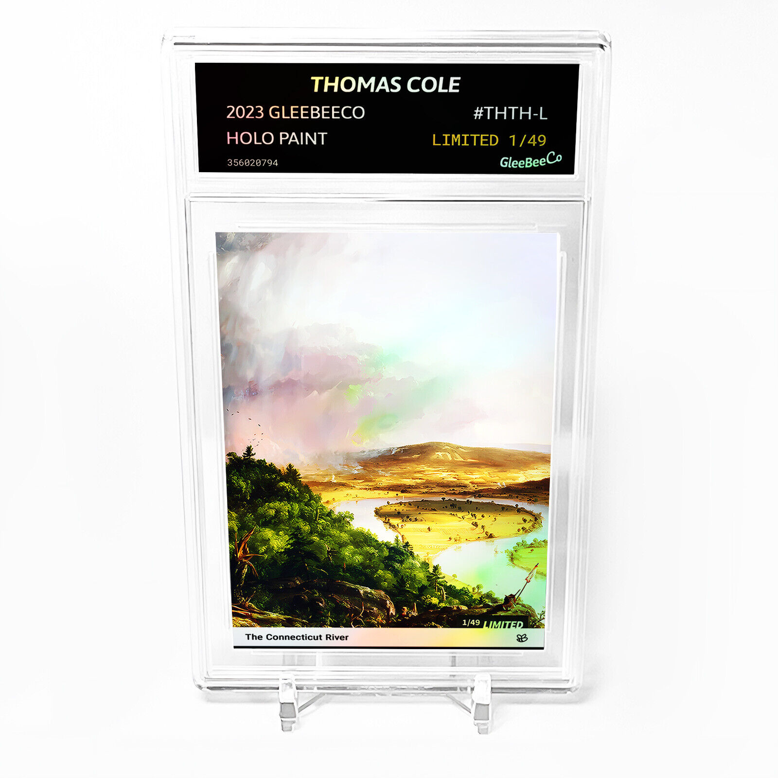 THE CONNECTICUT RIVER Thomas Cole Card 2023 GleeBeeCo Holo Painting #THTH-L /49