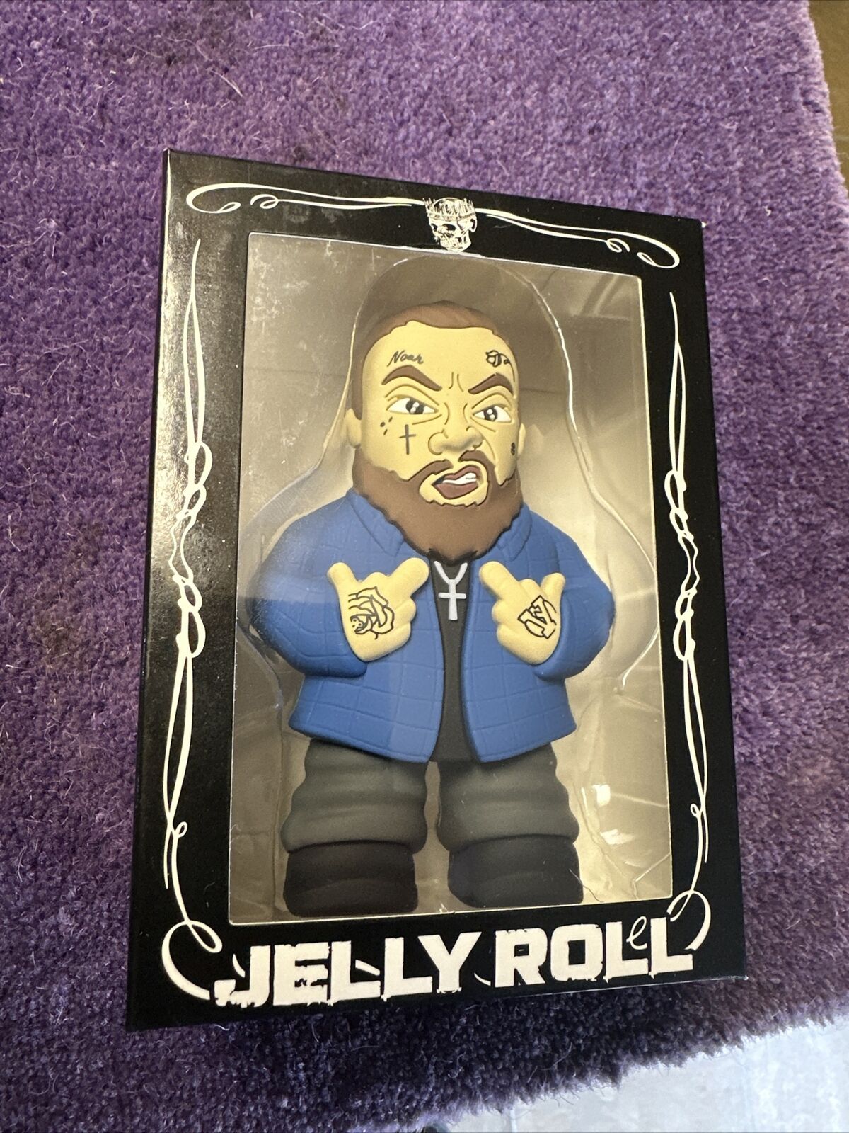 Jelly Roll 4” Figure Figurine Knuckleheadztoys Collaboration Extremely Rare Blue