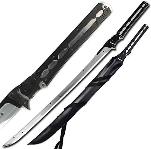 Shadowstrike: Handcrafted Full Tang Ninja Sword - 1045 High Carbon Steel Blade