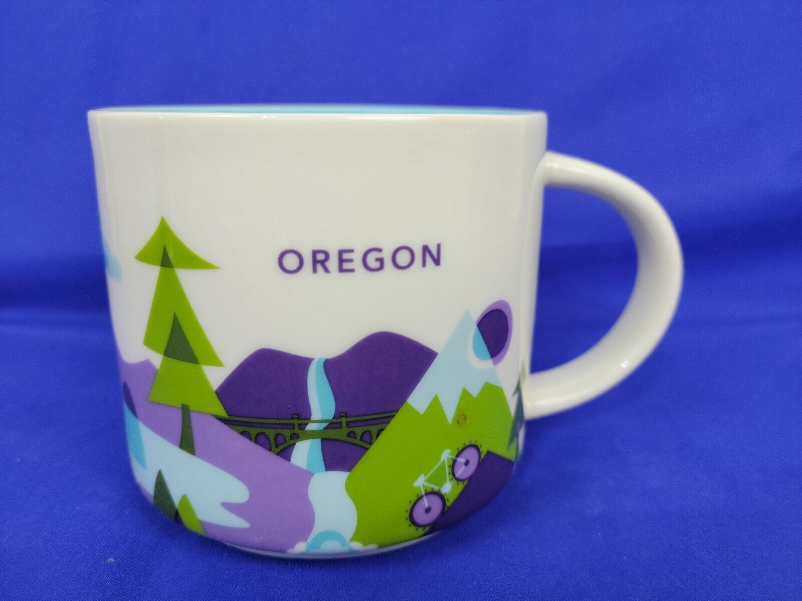 Starbucks Oregon You Are Here 2017 Coffee Tea Mug 14oz Purple PNC scenes