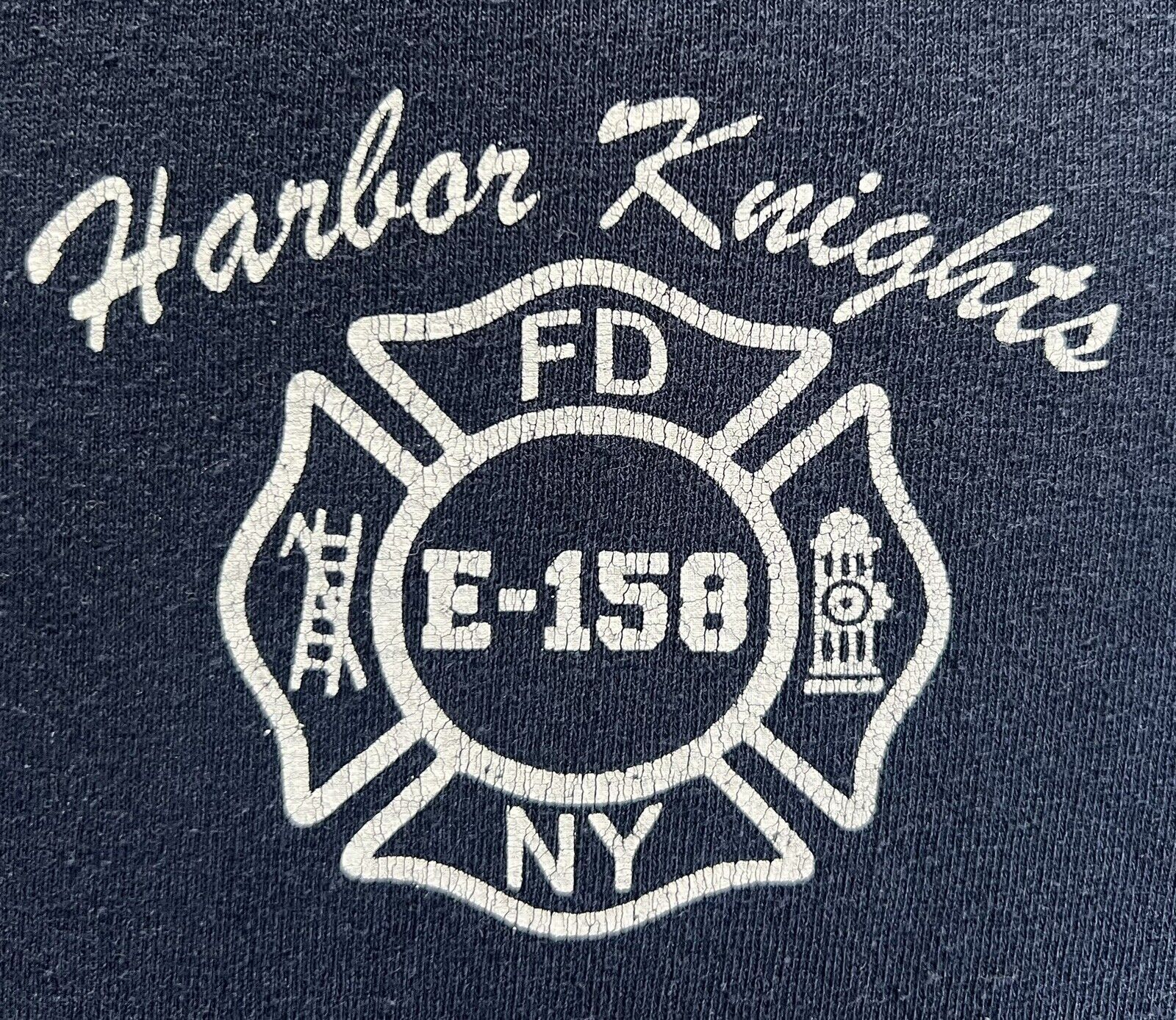 Fdny Engine 158 Harbor Knights Staten Island NY Firehouse Shirt Men Size L