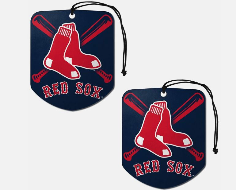 MLB Boston Red Sox Car/Home Hanging Air Freshener in Fresh Scent, 2 Pack