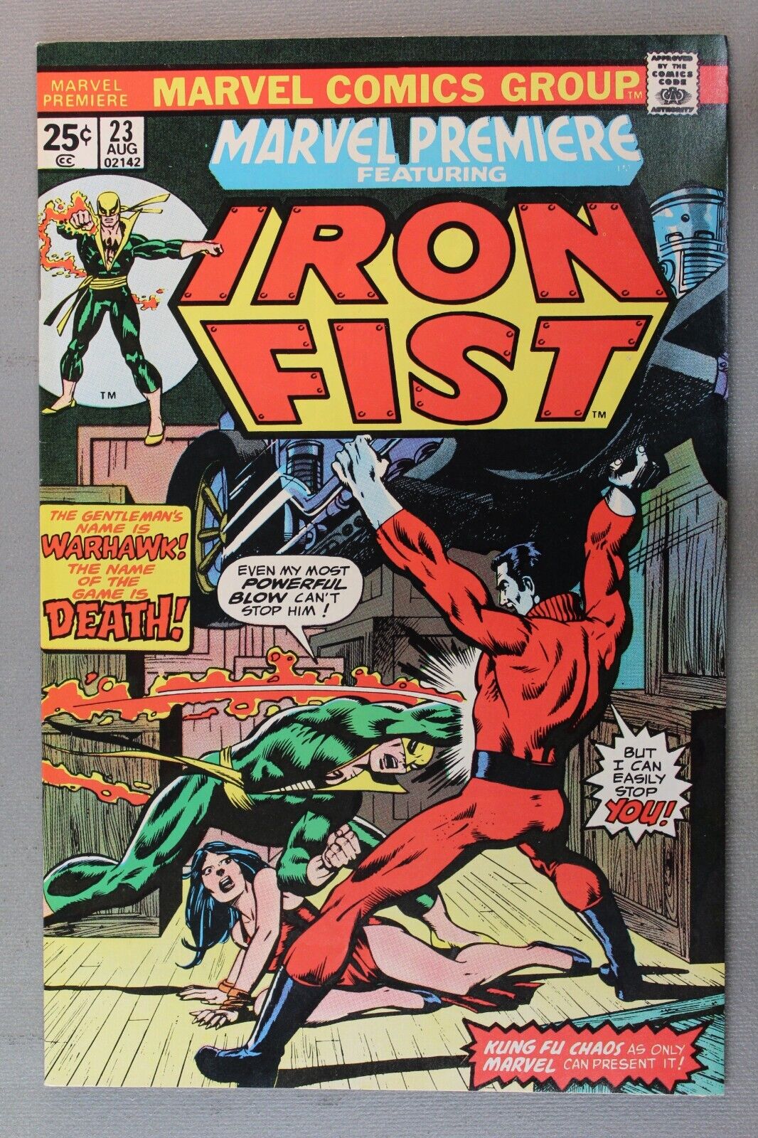 MARVEL PREMIERE #23 Featuring IRON FIST...HIGH GRADE NEVER READ