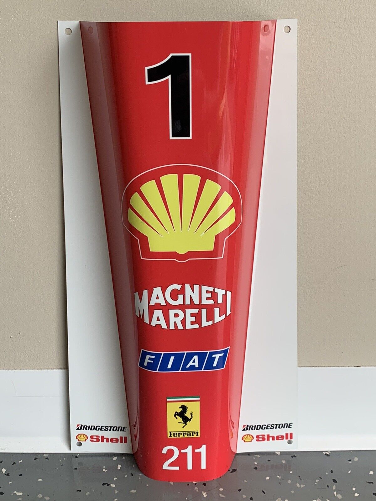 WOW Michael  Schumacher FORMULA 1 F1  sign Race Car nose Style Sign