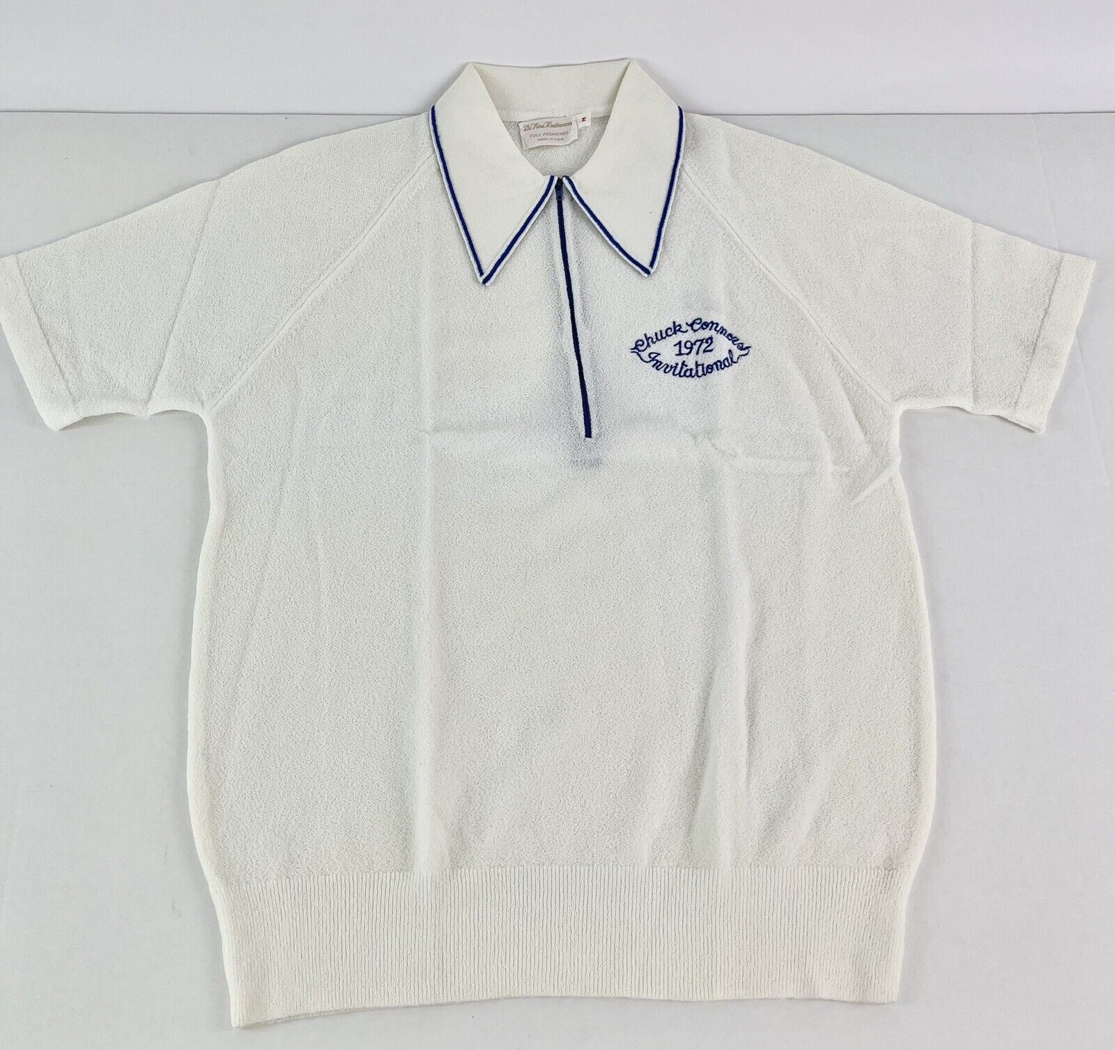 Vtg Chuck Connors 1972 Golf Invitational Shirt Men’s M By Di Fini Knitwear USA