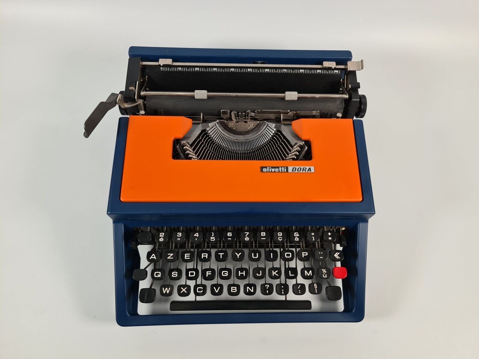 SALE - Olivetti Lettera 31 Blue/Orange Typewriter, Vintage, Professionally