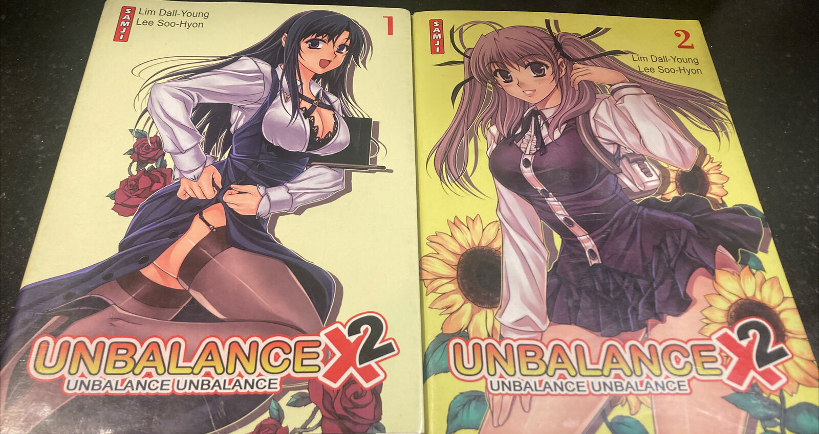 Unbalance Unbalance x 2 Vol 1&2 Used French Manga Ships Same Day