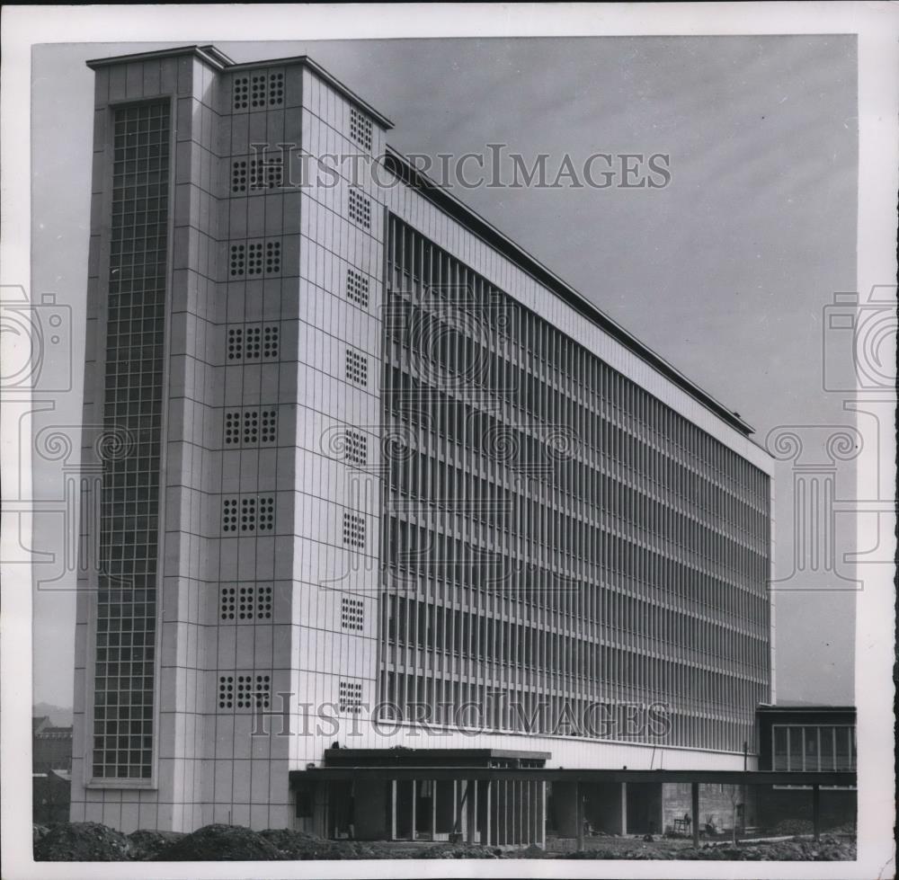 1954 Press Photo Modern French Embassy in Germany - ned63461