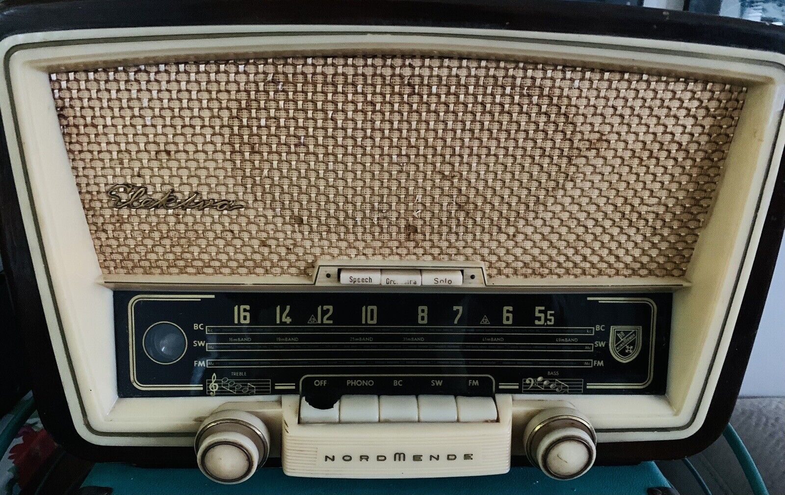 NORMENDE ELEKTRA 50s GERMAN TUBE RADIO - FM Plays Great
