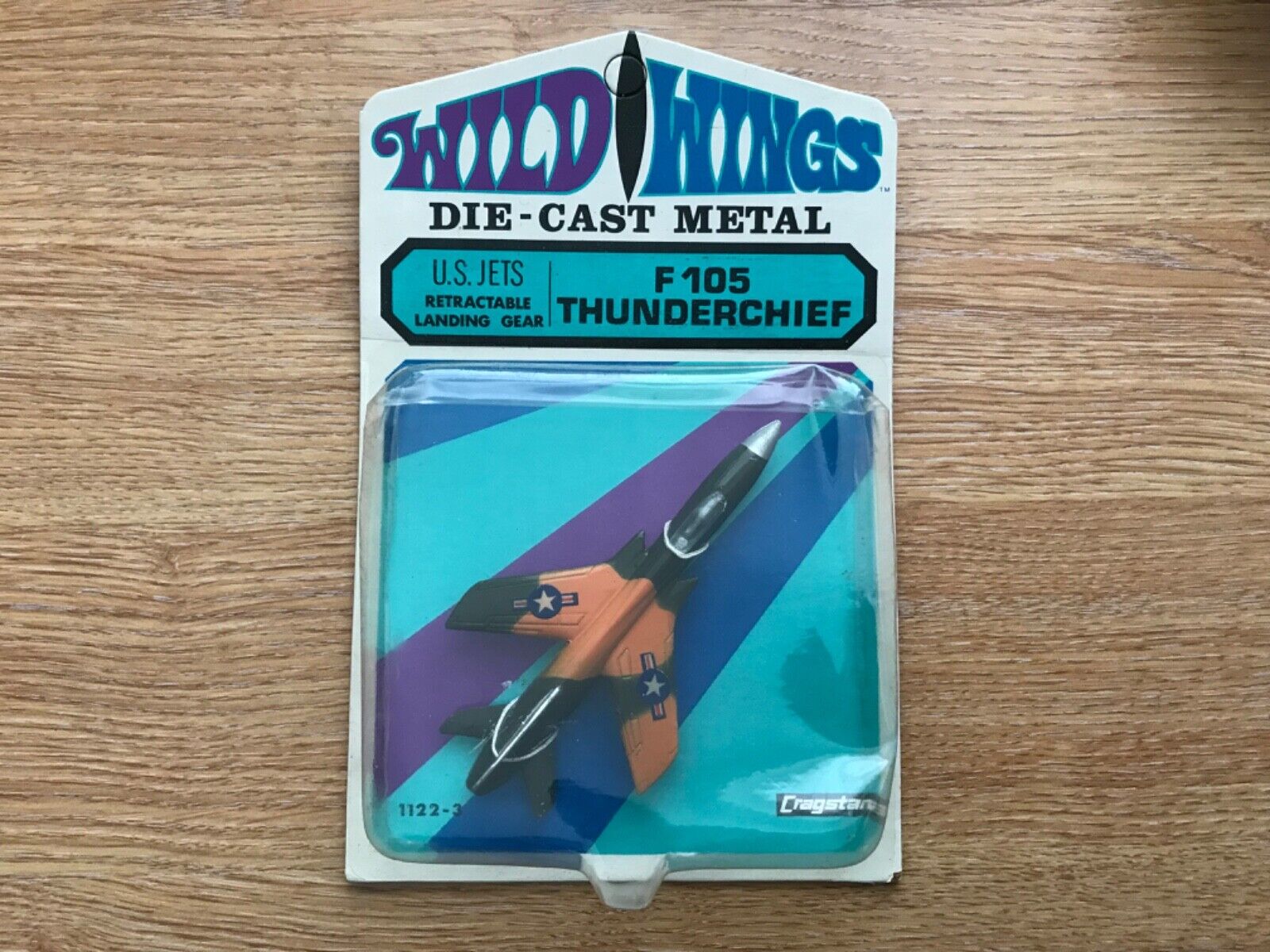 Vintage Cragstan Wild Wings 1969 Aircraft F105 THUNDERCHIEF sealed blister pack
