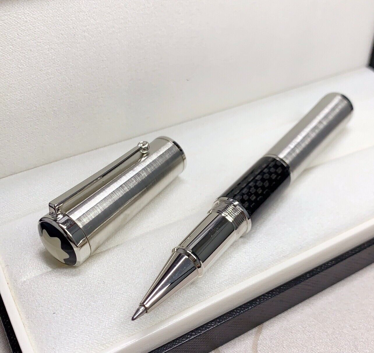 Luxury Great Writers Series Steel+Black Color 0.7mm Rollerball Pen No Box