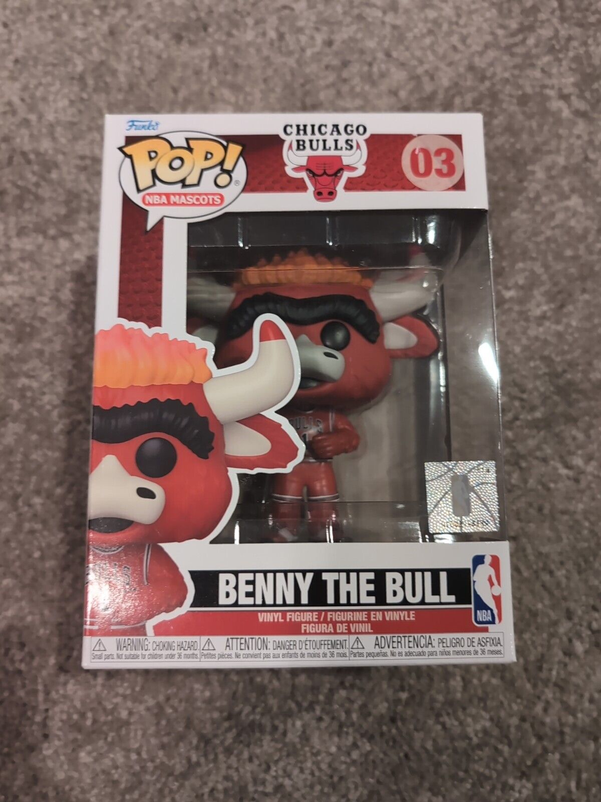 Funko POP BENNY THE BULL Chicago Bulls NBA Mascots #03 NBA Mascot