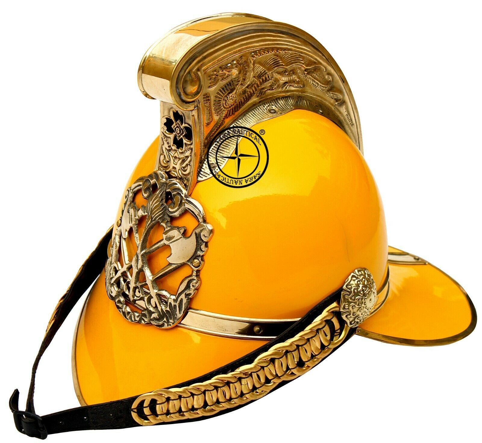 Firefighter British Yellow Firefighter Helmet Fire Officer Chief Helmet