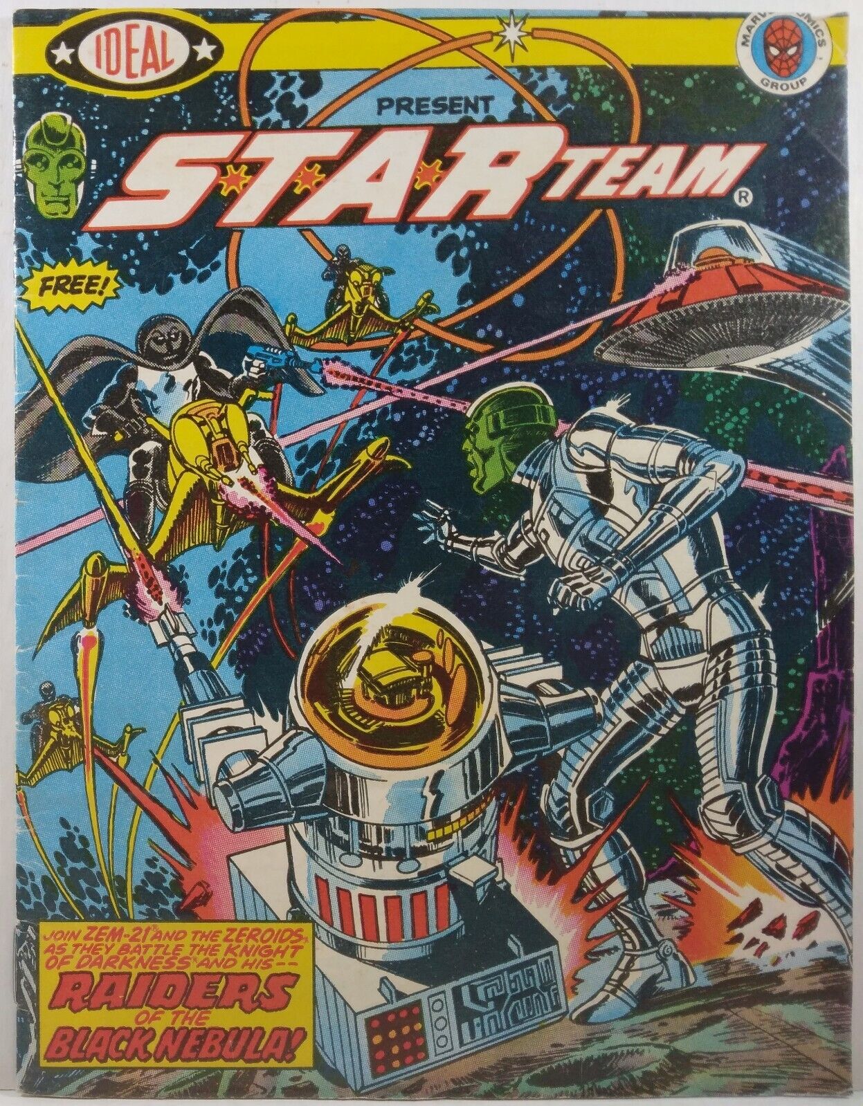💥 IDEAL TOYS PRESENTS STAR TEAM PROMO ASHCAN MINI COMIC MARVEL 1977 Star Wars